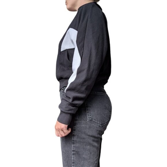 Garage Black and White Quarter Zip Women Size Medium - Picture 2 of 9